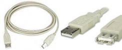Kabel USB Equip A-A 3m, šedý, prodlužovací