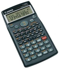 Kalkulačka Canon F-788dx, 10+2míst,2-řádky displej,497+derivační funkce