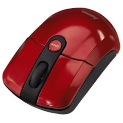 Myš Hama 52466, M-646, bezdrátová, optická, červená