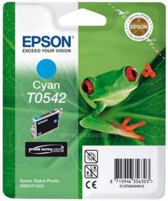 Cartridge EPSON (C13T05424010), Cyan, R800/1800