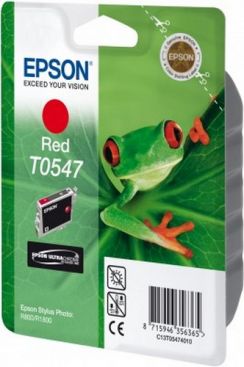 Cartridge EPSON (C13T05474010), Red, R800/1800