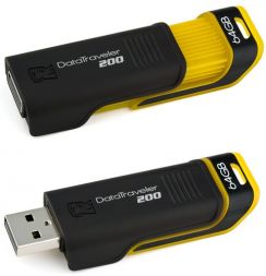 Flash USB Kingston DataTraveler200 64GB, black