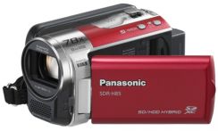 Videokamera Panasonic SDR-H85EP-R, HDD/SD, červená