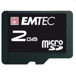 Paměťová karta Micro SDHC Emtec 2GB + adaptér High Speed 60X HC (Class 4)