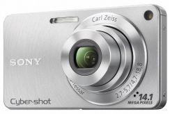 Fotoaparát Sony DSCW350S.CEE8, stříbrná+akumulátor