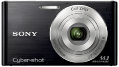 Fotoaparát Sony DSCW320B.CEE8, černá+ tričko+minikopačák