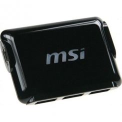 Hub usb MSI Slim HUB , 4x USB port, USB2.0, slim design, černý