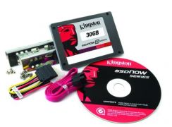Pevný disk Kingston Flash SSD 30GB SSDNow V-Series SATA2 2.5 Desktop Bundle Kit