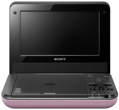 DVD přehrávač Sony DVP-FX750, růžový, přenosný