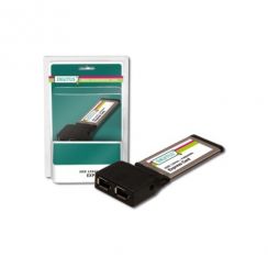 Adaptér Digitus ExpressCard FireWire, 2-port,chip VIA 6315, Ulead VS