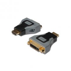 Adaptér Digitus HDMI A samec / DVI(24+5) samice, černo/šedý