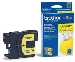 Cartridge Brother LC-980Y (žlutá, 260 str.@ 5%, draft)