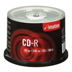 Disk CD-R Imation 700MB/80min, 52x, CakeB, 50 ks