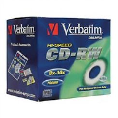 Disk CD-RW (10-pack) VERBATIM Jewel/High Speed/8x-10x/DLP/700MB