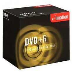 Disk DVD+R Imation 4.7GB 16x, Normální box, 10 ks