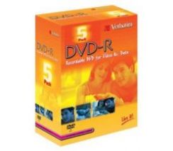 Disk DVD-R VERBATIM 4,7 GB 4X, DataLife PLUS, Scratch Resistant, box 5-pack