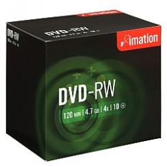 Disk DVD-RW Imation 4.7GB 4x, Normální box, 10 ks