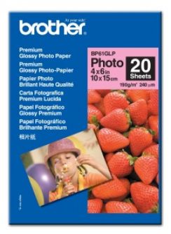 Fotopapíry Brother - fotopapíry premium BP61GLP 10x15  20 ks