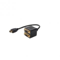 Kabel Digitus HDMI Y-splitter cable, HDMI TypeA - 2xDVI-D (24+1)