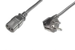 Kabel Digitus napájecí 240V, délka 5m Schuko pravoúhlý/IEC
