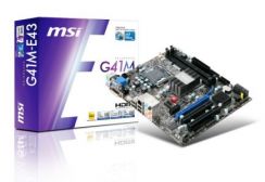 MB MSI G41M-E43 (2DDR3,DVI,HDMI,OC Switch,4GB)