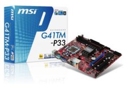 MB MSI G41TM-P33 (G41,2xDDR2,max 8GB,int.VGA,mATX)