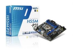MB MSI H55M-P31 (1156,4DDR3,GbLAN,VGA 512,uATX)