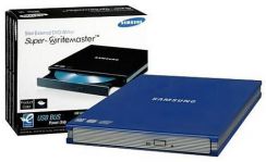 Mechanika DVDRW/RAM Samsung SE-S084C USB2 externí slim modrá