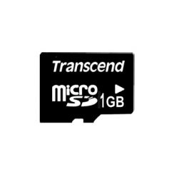 Paměťová karta TRANSCEND 1GB micro SD(bez adaptéru) memory card