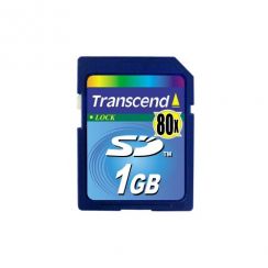 Paměťová karta TRANSCEND 1GB Secure Digital (80X) memory card