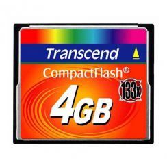 Paměťová karta TRANSCEND 4GB CF Card (133X)  compact flash memory card