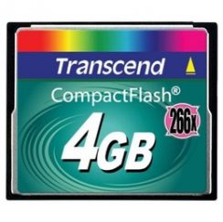 Paměťová karta TRANSCEND 4GB CF Card (266X)  compact flash memory card