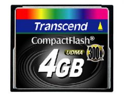 Paměťová karta TRANSCEND 4GB CF Card (300X)  compact flash memory card