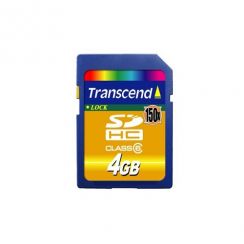 Paměťová karta TRANSCEND 4GB SDHC (Class 6, 150X) memory card