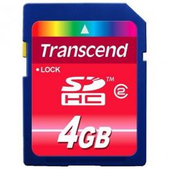 Paměťová karta TRANSCEND 4GB SDHC (SD2.0 Class 4)  memory card