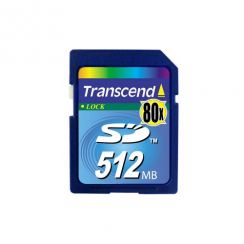 Paměťová karta TRANSCEND 512MB Secure Digital (80X) memory card