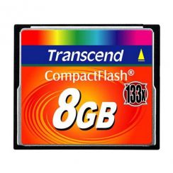 Paměťová karta TRANSCEND 8GB CF Card (133X)  compact flash memory card