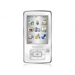 Přehravač MP3 TRANSCEND 8GB Flash T-Sonic 860 bílý