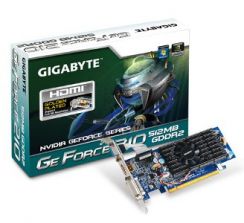 VGA GIGABYTE 210 512MB (64) aktiv 1xDVI HDMI DDR2