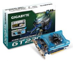 VGA GIGABYTE 220GT 1GB (128) aktiv 1xDVI HDMI DDR2