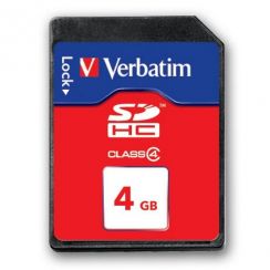Paměťová karta VERBATIM SecureDigital SDHC Class4 4GB