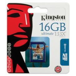 Paměťová karta SD Kingston16GB HC Class 6 Ultimate Flash Card