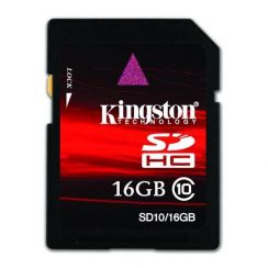 Paměťová karta SD Kingston 16GB HC Class 10 Flash Card