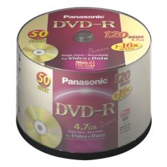 Disk DVD-R Panasonic LM-RS120NE50, 16 rych., 120 min., 4,7GB, 50ks