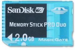 Paměťová karta MS PRO DUO Sandisk Game 2GB, pro herní konzole