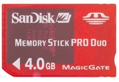 Paměťová karta MS PRO DUO Sandisk Game 4GB, pro herní konzole