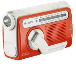 Radiopřijímač Sony ICF-B01, oranžová
