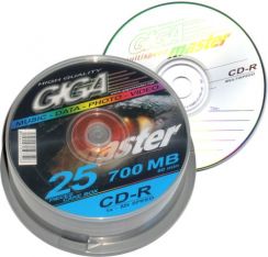 Disk CD-R Gigamaster 700MB, 52x, cake 25pack