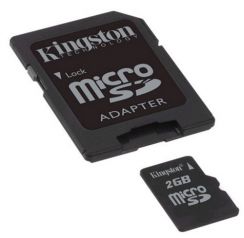 Paměťová karta Micro SD Kingston 2GB + adaptér