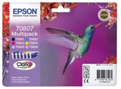 Cartridge EPSON (C13T08074010), Claria Photographic Ink 6 COLOR MULTIPACK, pro Stylus Photo R265/285/360,RX560/585/685